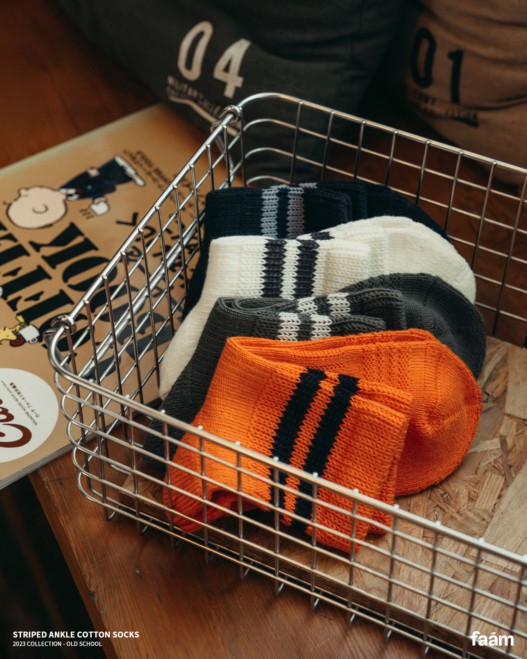 FAAM Old School Striped Ankle