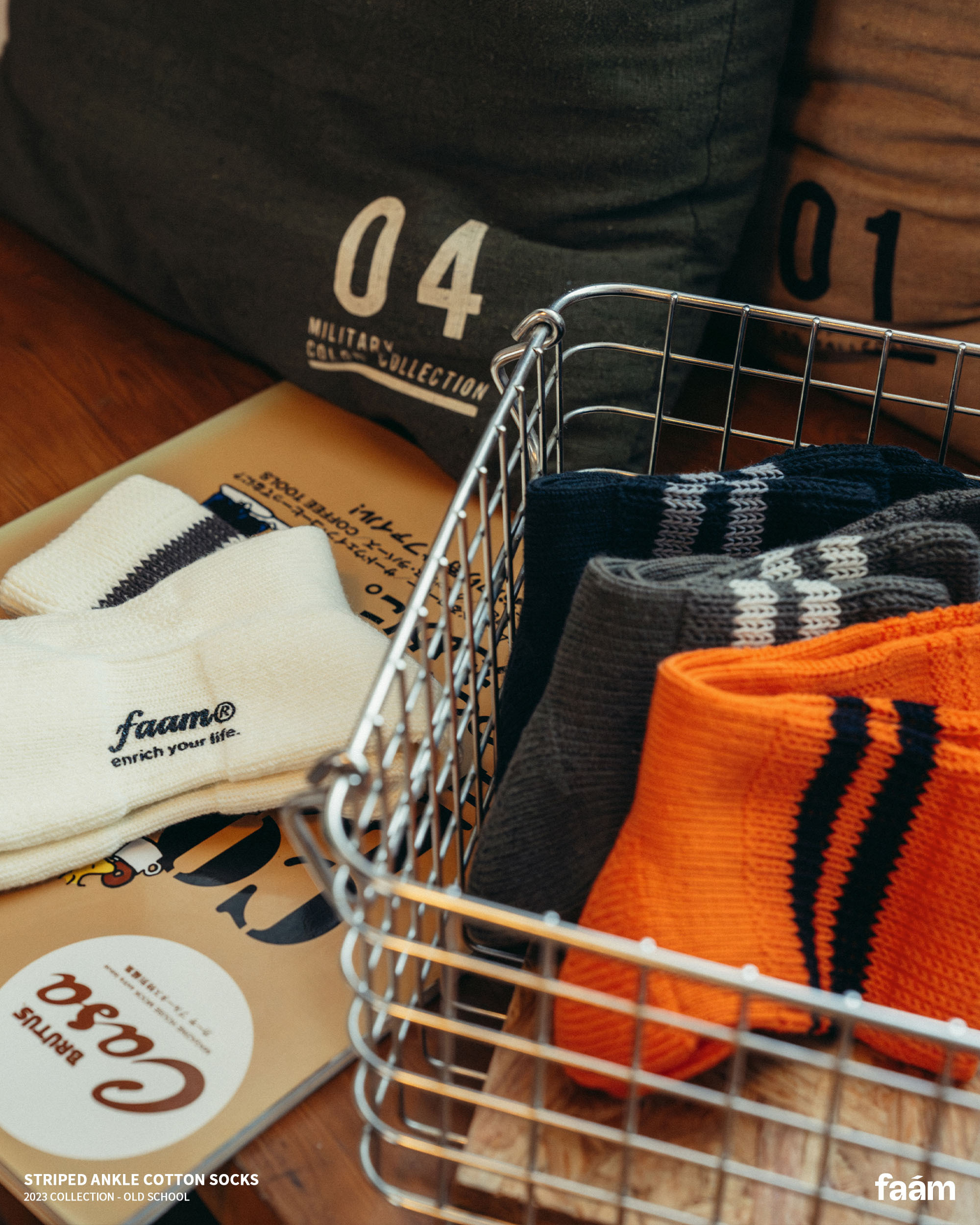 FAAM Old School Striped Ankle