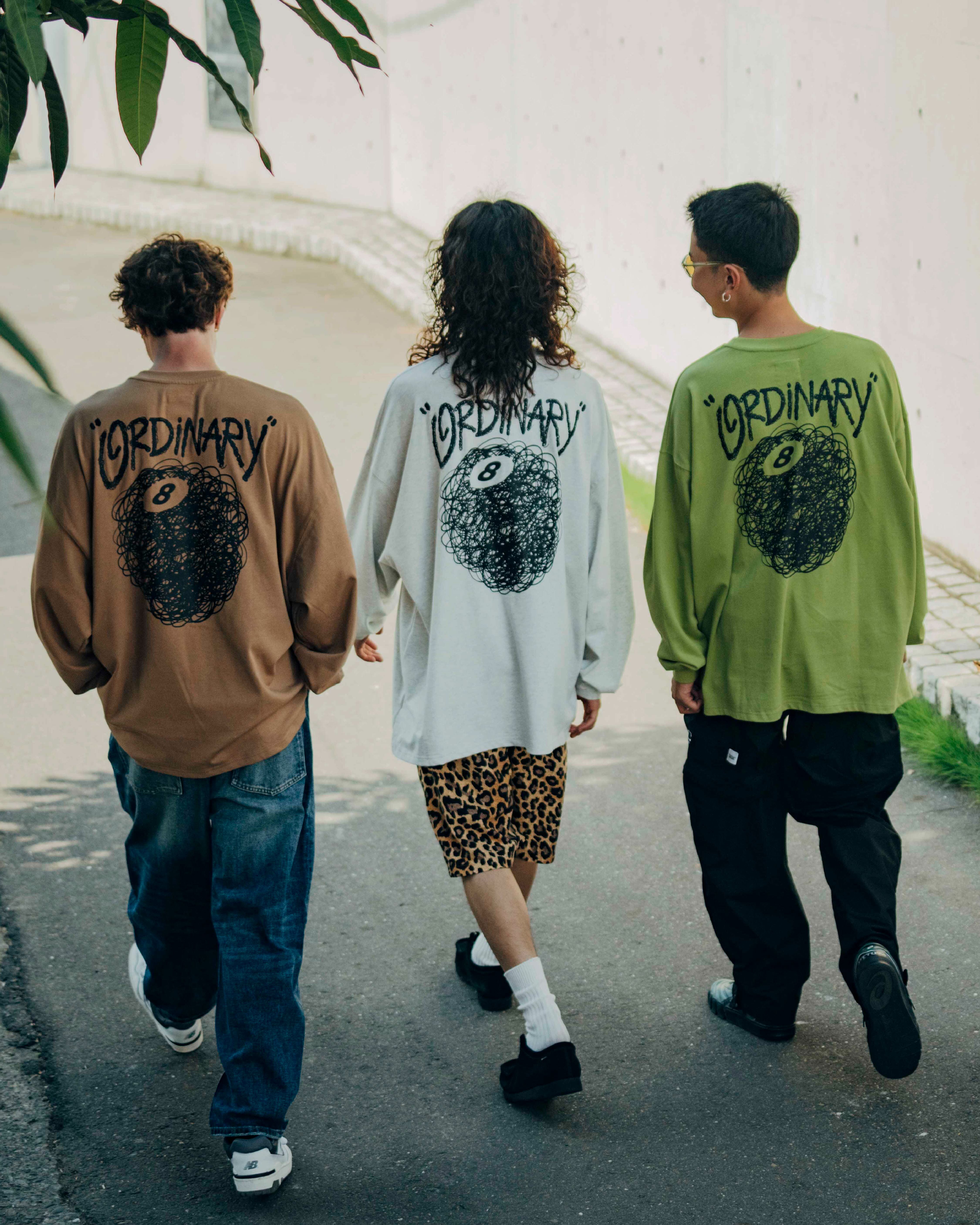 Ordinary Crayon 8 Ball Long Sleeve Tee