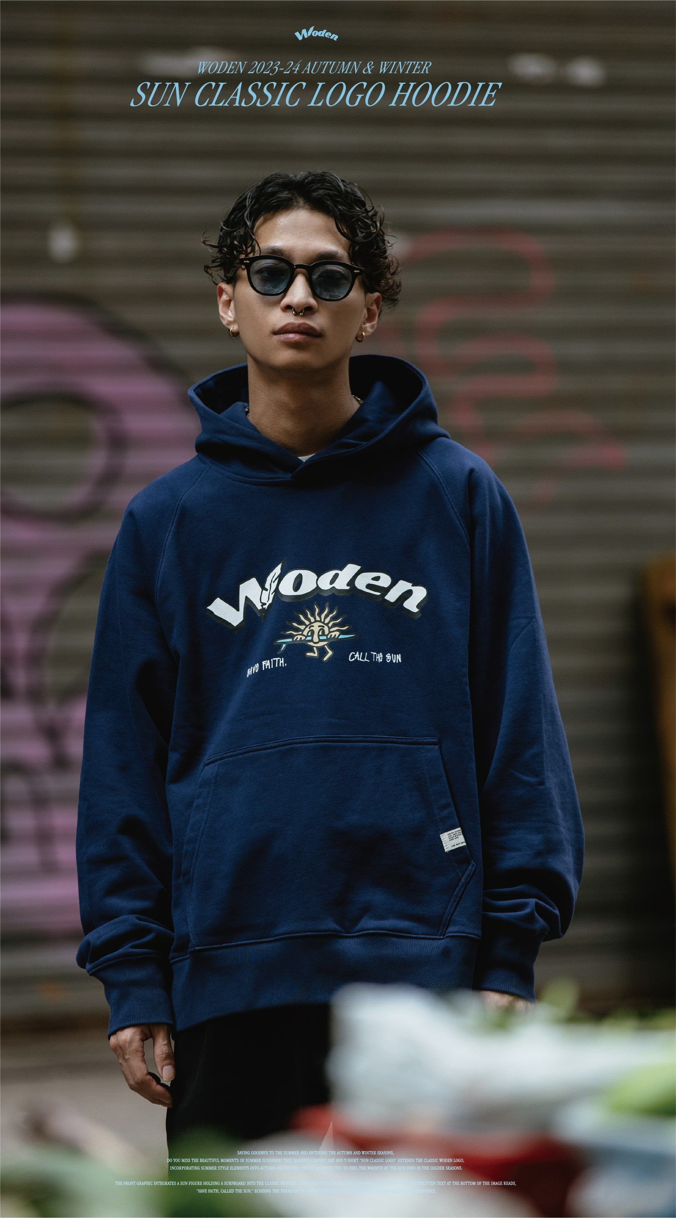 Woden Sun Classic Logo Hoodie