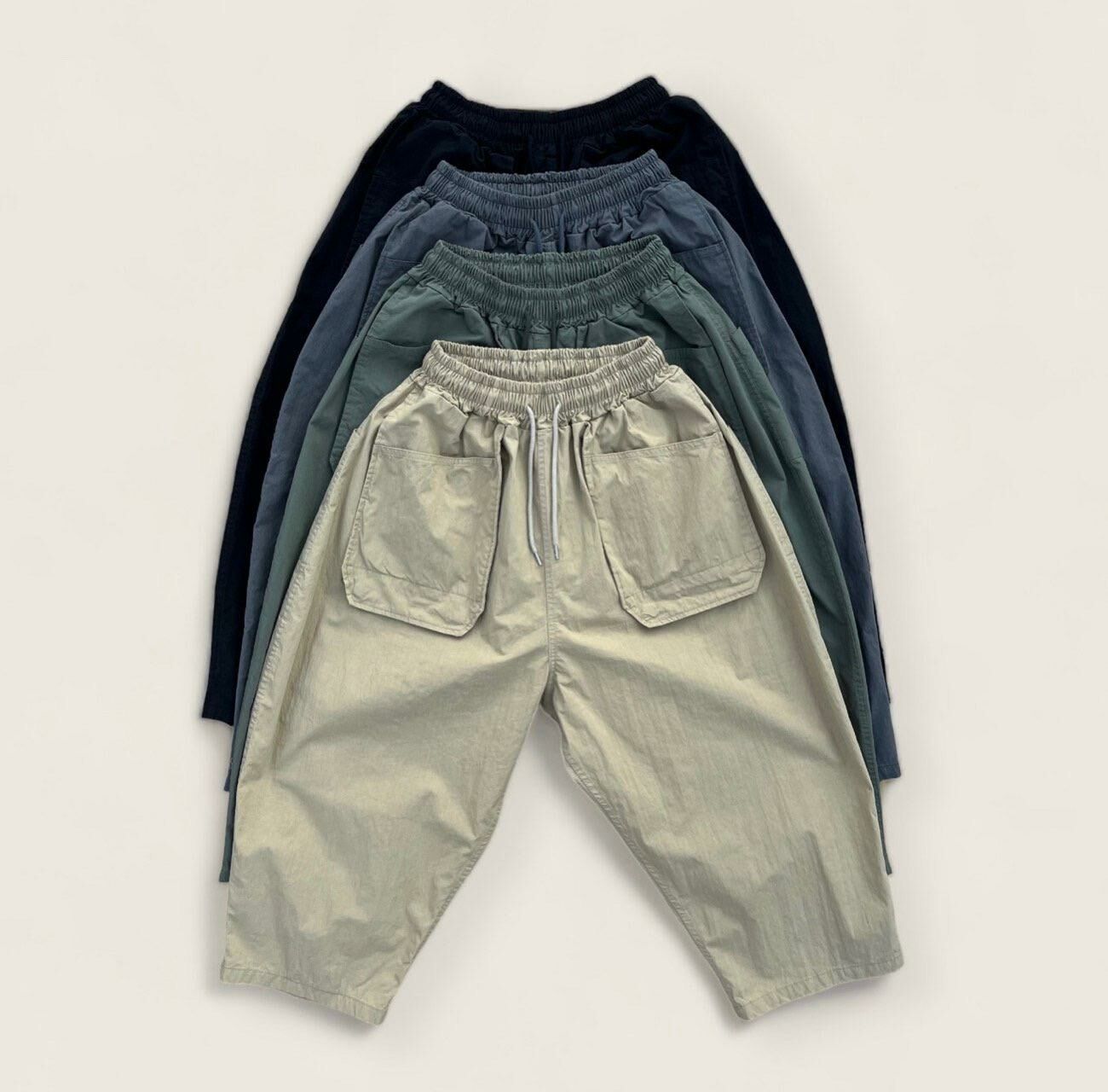 淨色鬆身褲 PEACOCK-059P