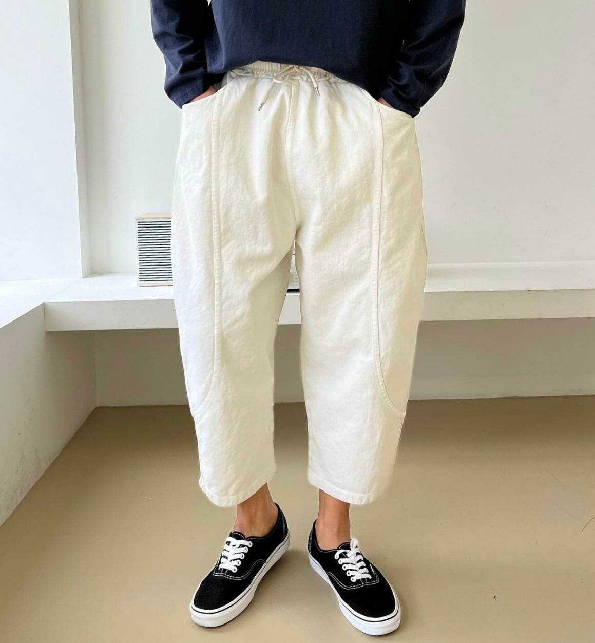 淨色鬆身褲 PEACOCK-060P