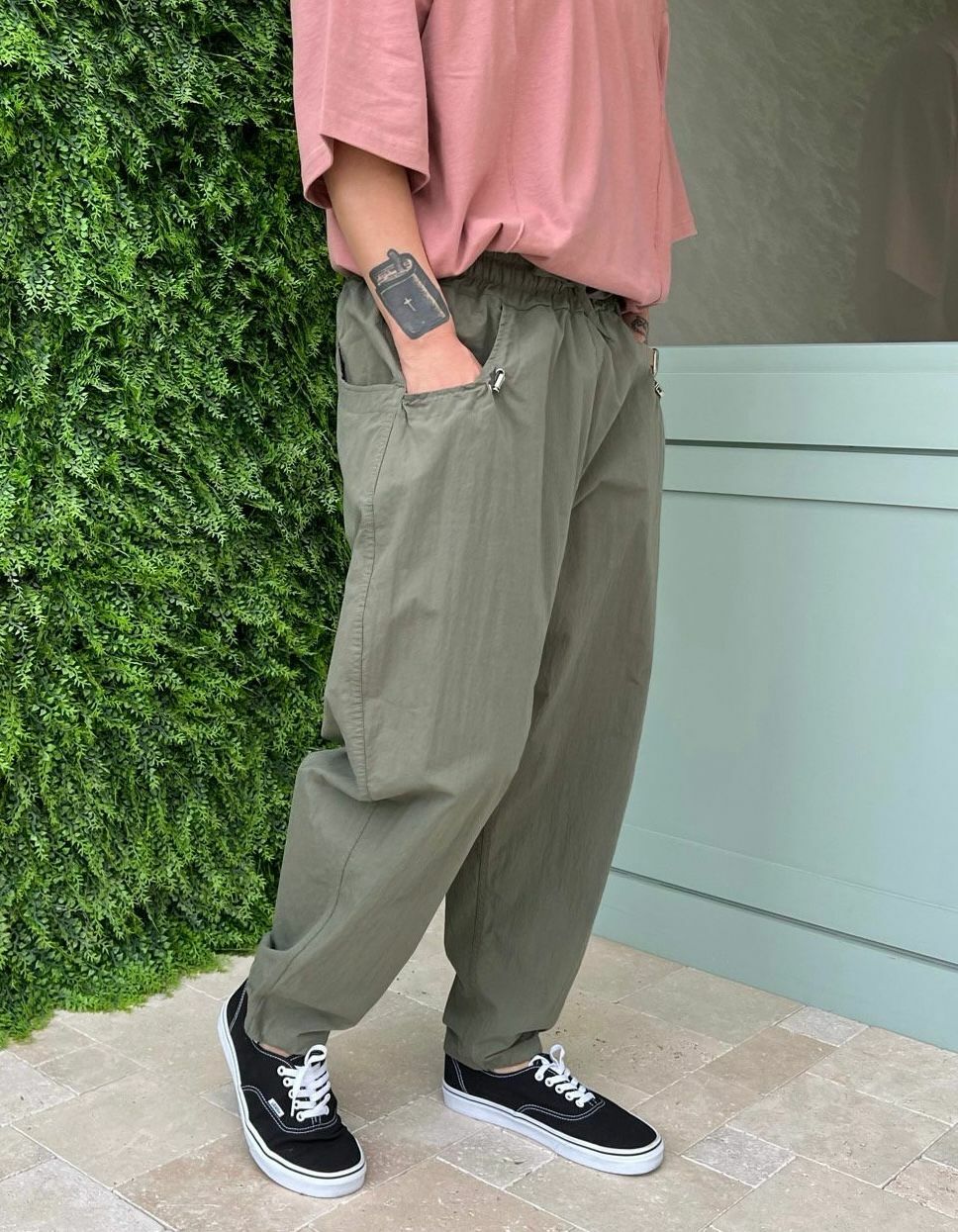 淨色鬆身褲 PEACOCK-069P