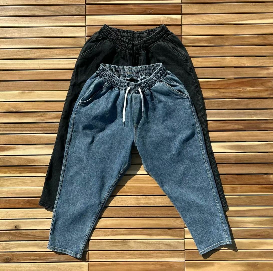 淨色鬆身牛仔褲 PEACOCK-071J