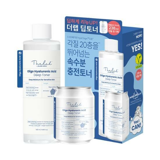 The Lab by Blanc Doux Oligo Hyaluronic Acid Deep Toner 500ml + 238ml [Olive Young Refill Planning Set]