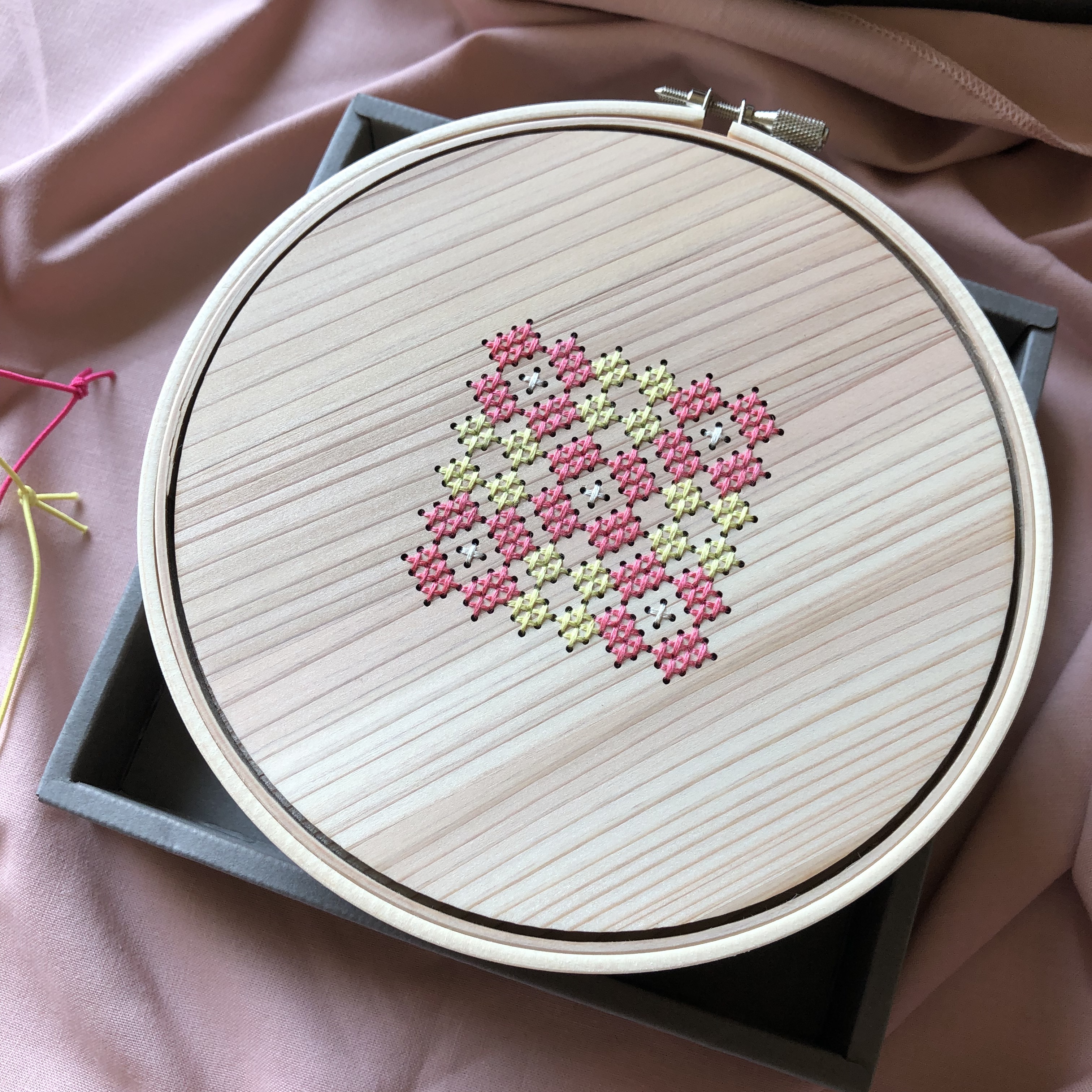 現貨 Cohana 限量刺繡裁縫道具箱 含包巾與工具