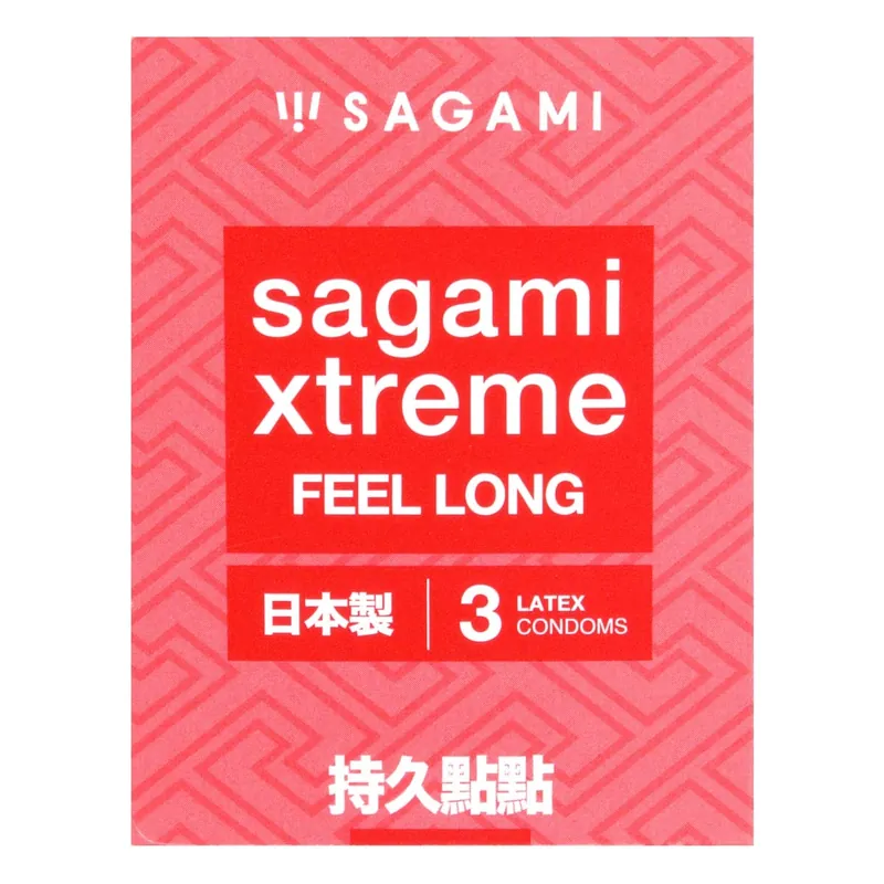 Sagami Xtreme Feel Long 3's pack Latex Condom