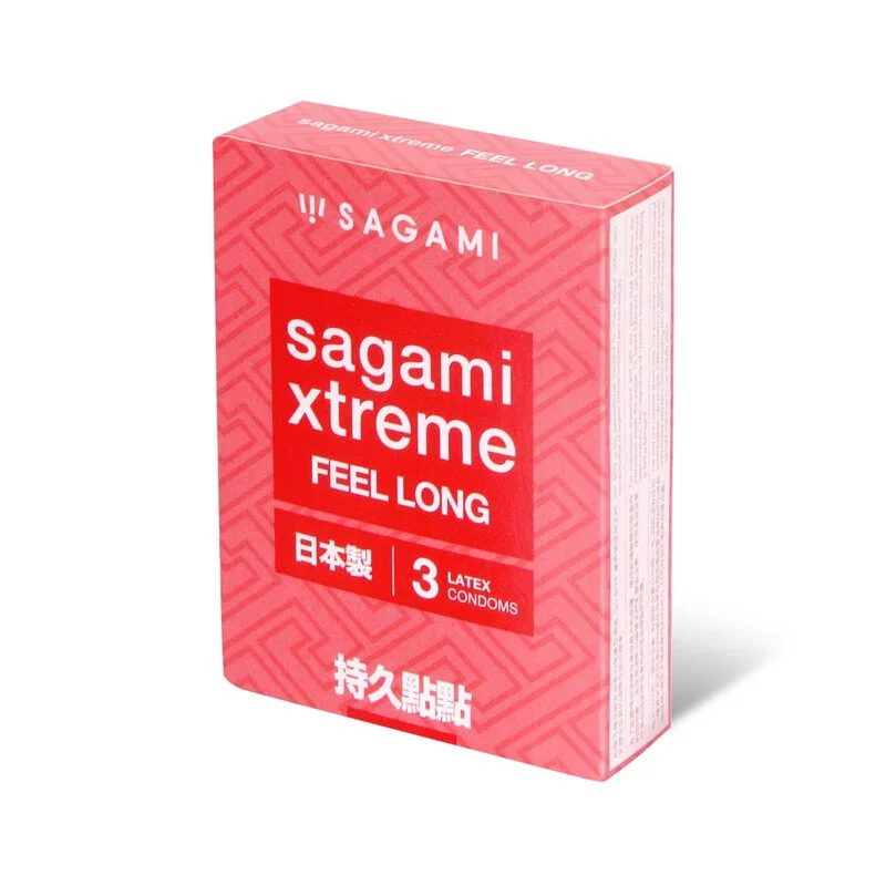 Sagami Xtreme Feel Long 3's pack Latex Condom
