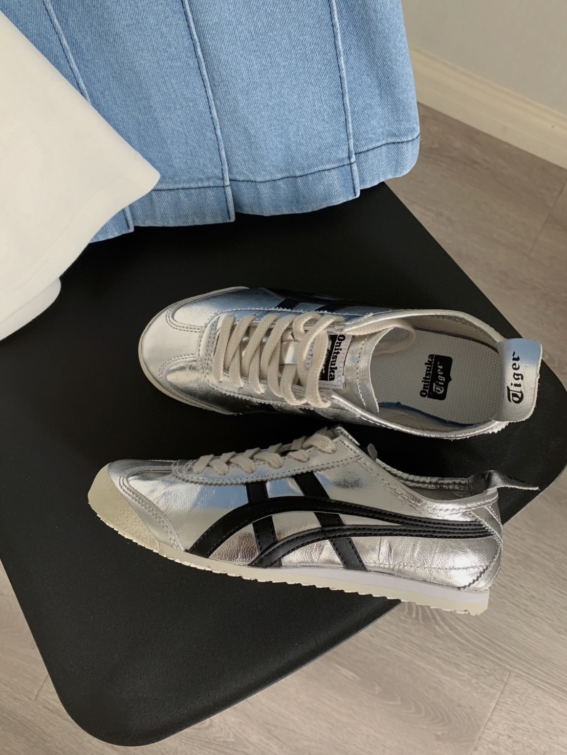 Onitsuka Tiger 鬼塚虎德訓鞋復古黑銀