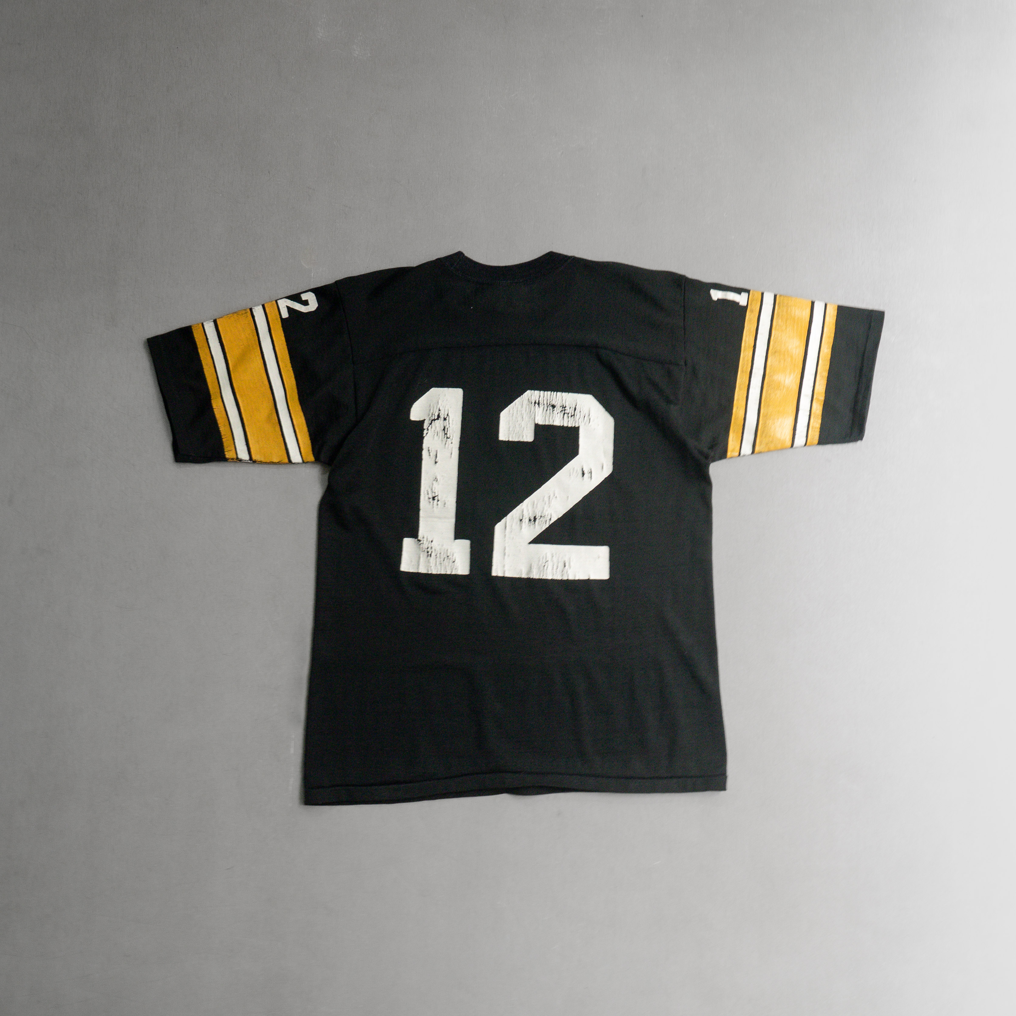 70S SUPER SPORTS ATHLETIC TEE 美國 黑黃 嫘縈 滾邊 運動 背號 短袖 T恤