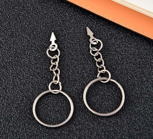 超轻粘土 配件 金属钥匙圈（10个）