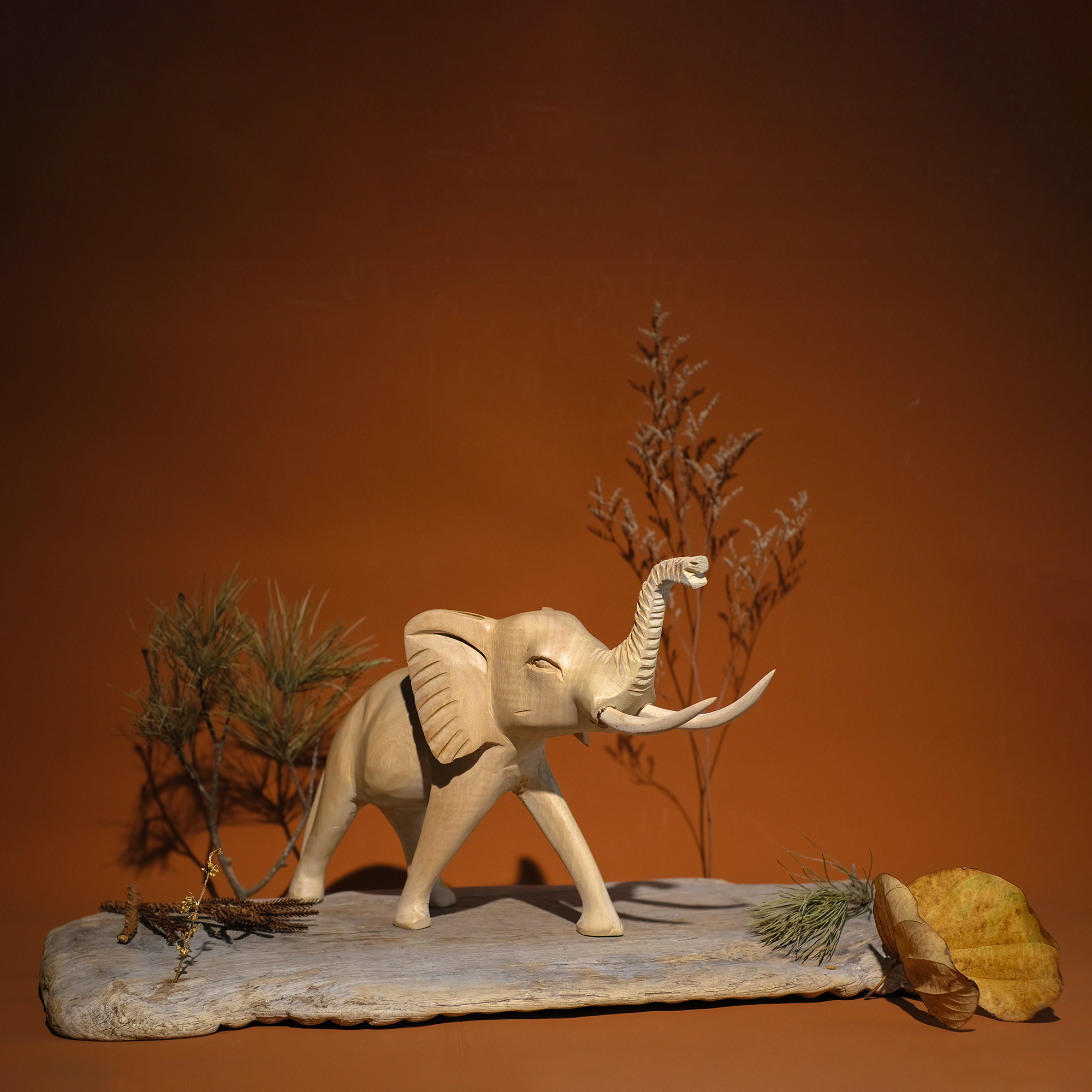 動物木雕｜象｜史瓦帝尼