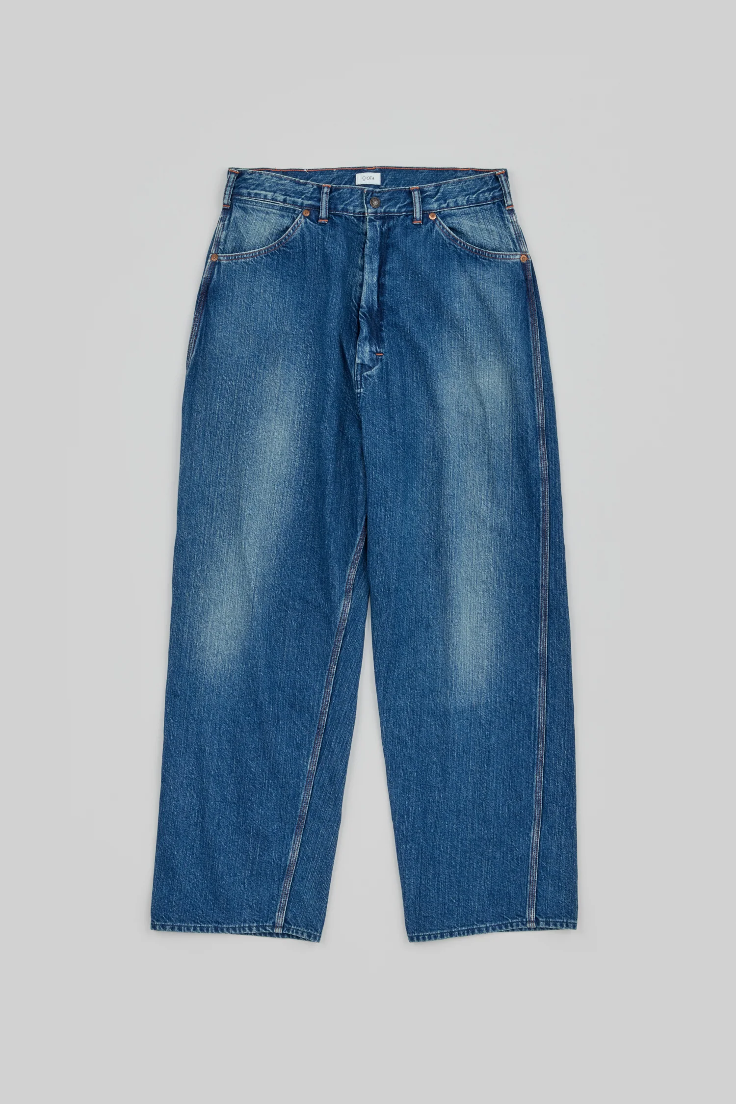 CIOTA PAINTER PANTS 11.5oz - MD DARK BLUE DAMAGE