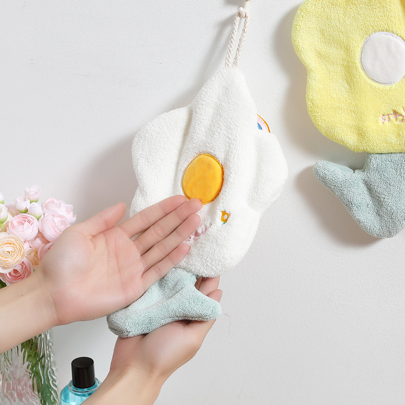 《4149》糖果色可愛少女花花擦手巾