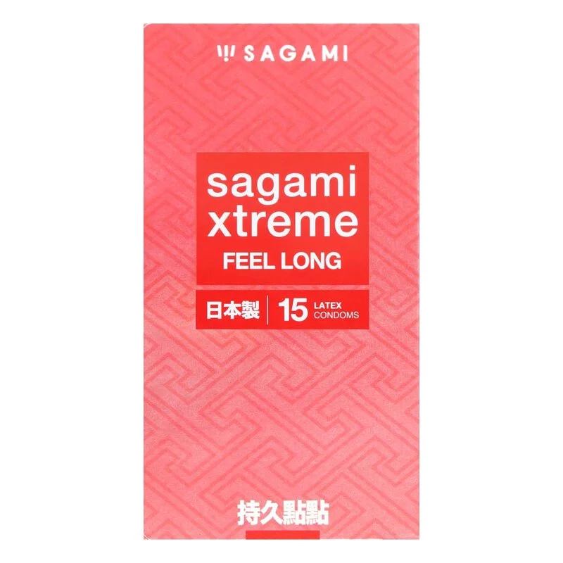 Sagami Xtreme Feel Long 15's pack Latex Condom