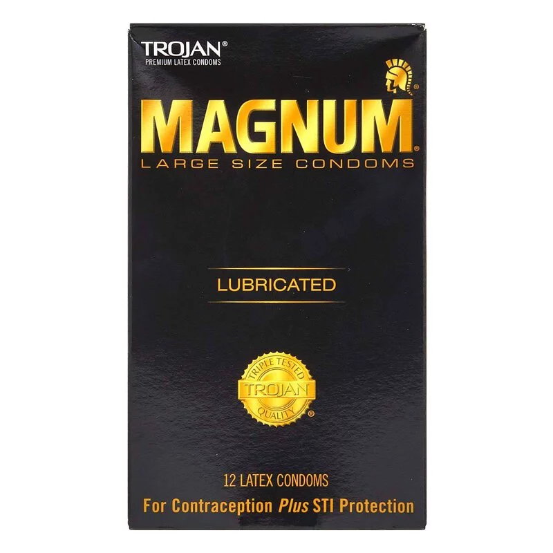 Trojan Magnum 62/55mm 12's Pack Latex Condom