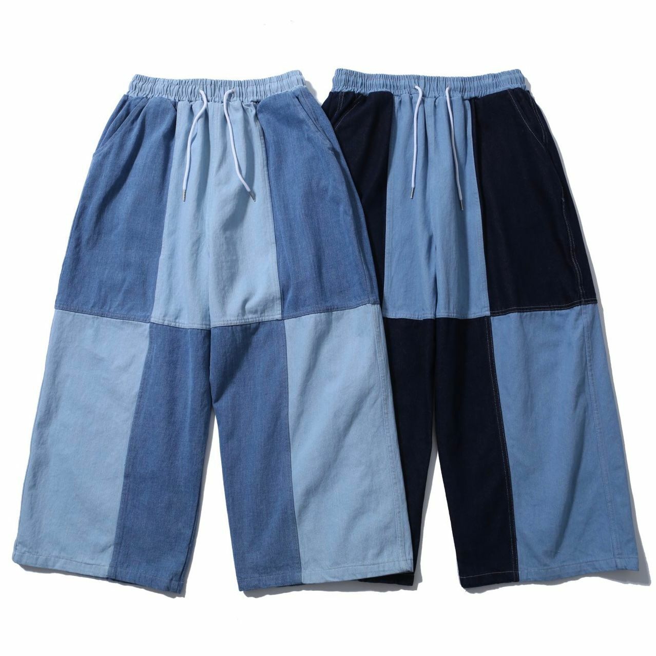 拼色鬆身褲 P2785