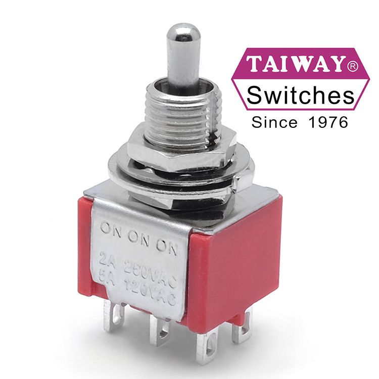 Taiway DPDT On On On Switch 三段 搖頭開關