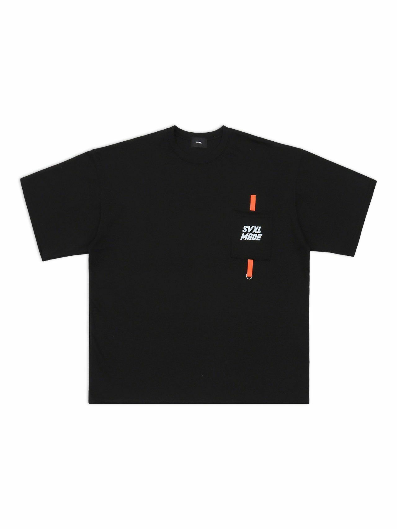 Oversize袋口英文字短袖Tee SVXL-022T