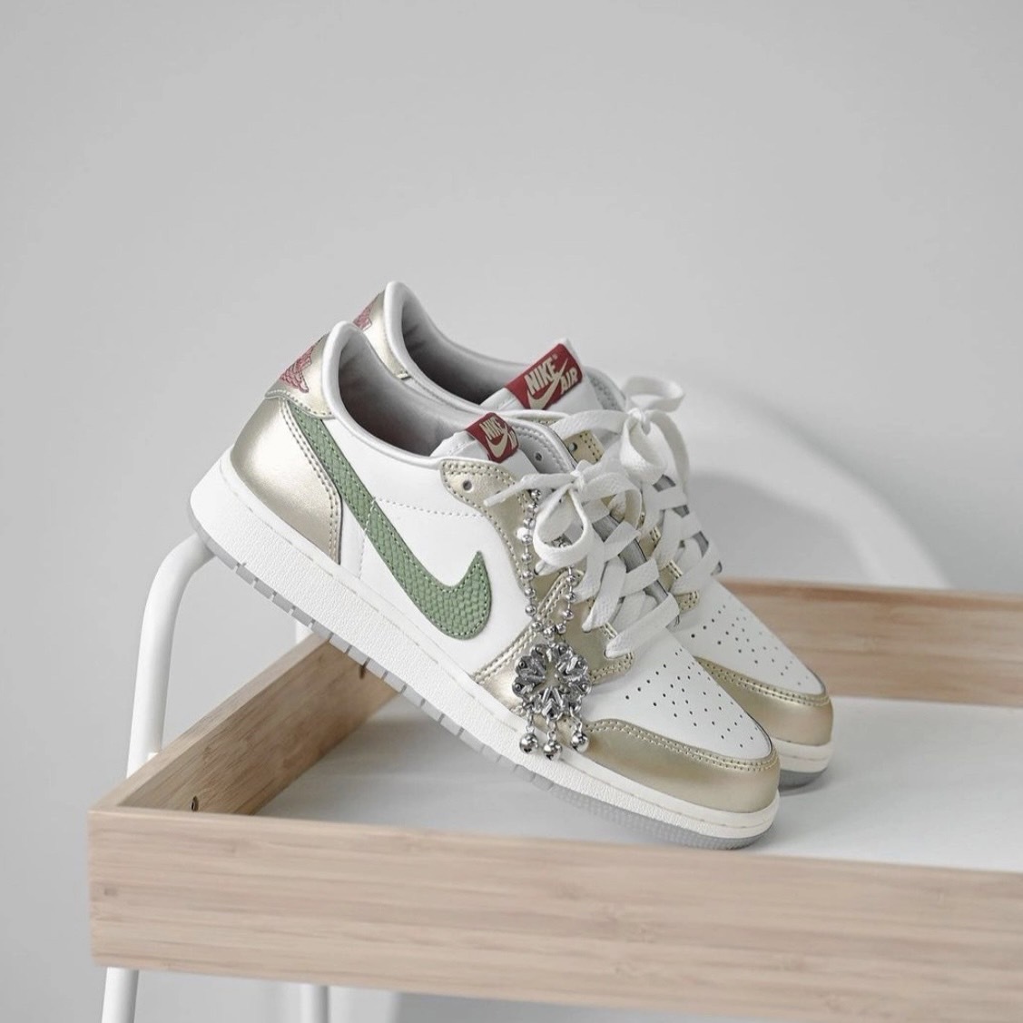 Air Jordan 1 Low OG GS "Chinese New Year" 龍年限定 白綠 AJ1