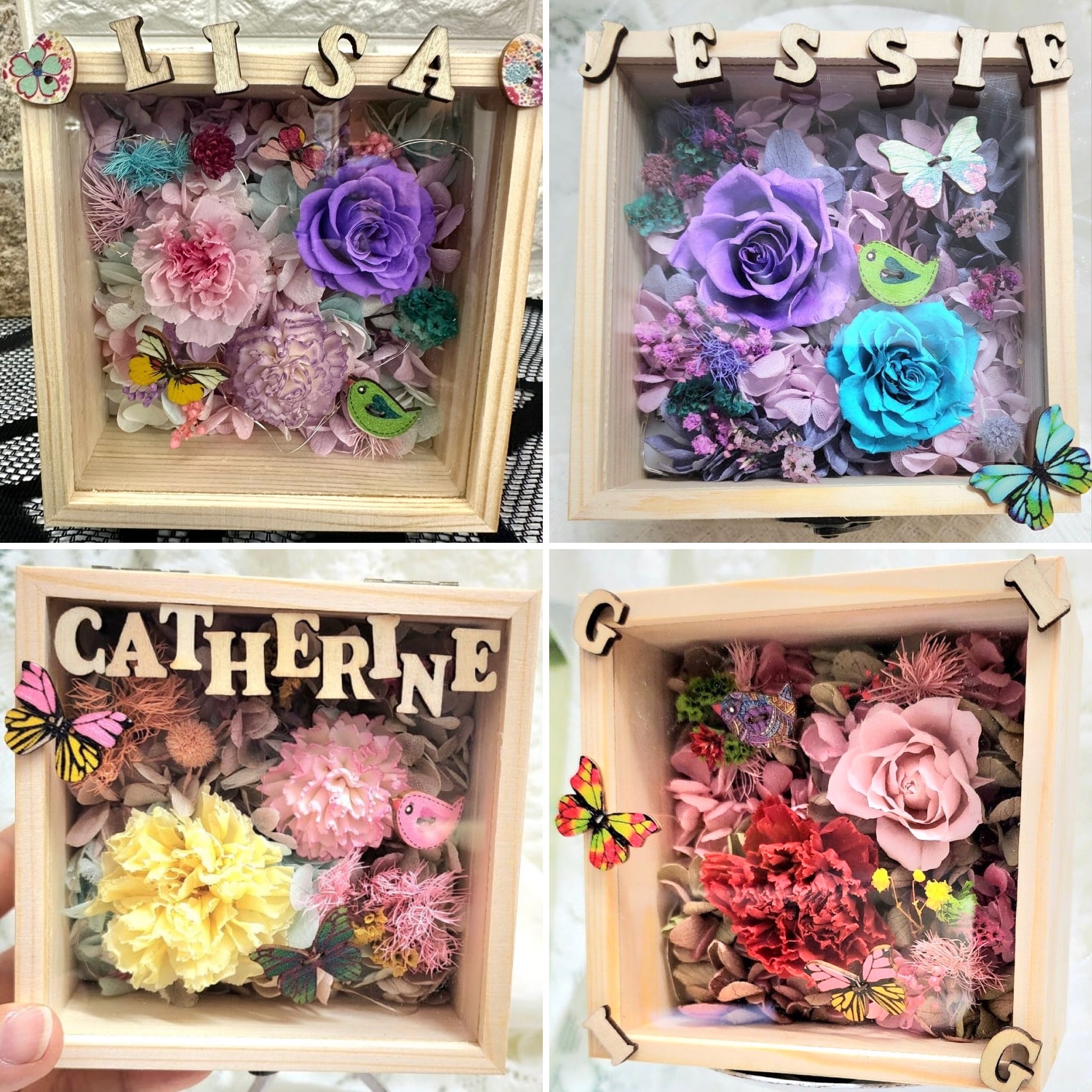 母親節名字花盒 (MW04)