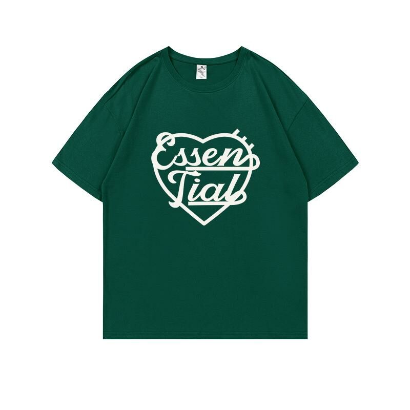 Loose short-sleeved T-shirt (S-4XL dark green) [Please contact customer service to confirm the shipping size after placing an order] 