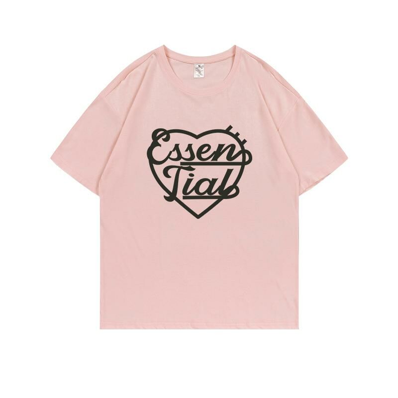 Loose short-sleeved T-shirt (S-4XL light pink) [Please contact customer service to confirm the shipping size after placing an order] 