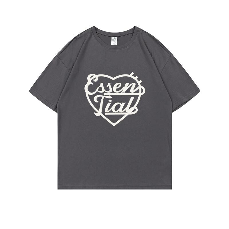 Loose short-sleeved T-shirt (S-4XL dark gray) [Please contact customer service to confirm the shipping size after placing an order] 