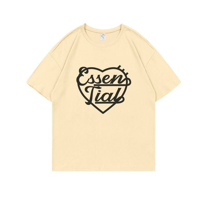 Loose short-sleeved T-shirt (S-4XL apricot) [Please contact customer service to confirm the shipping size after placing an order] 