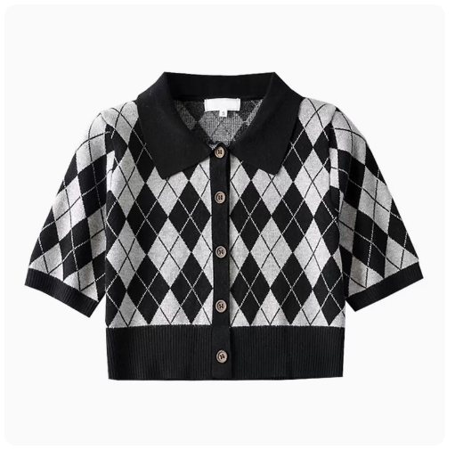 Lingge Knit (Black) (One Size)
