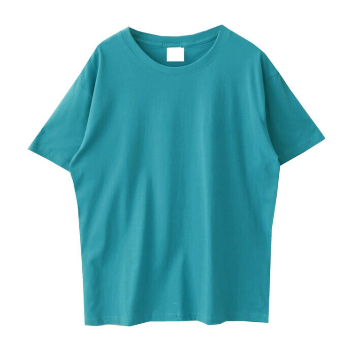 Hot selling versatile round neck T-shirt [malachite green] [size M]