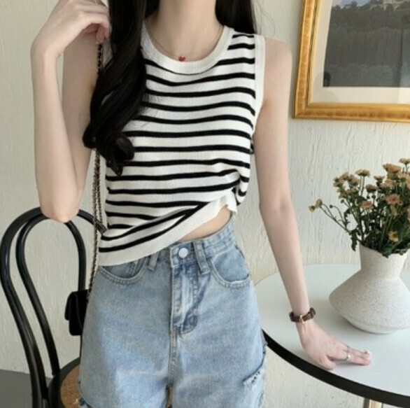Summer Ice Silk Sleeveless Vest (White) [Size: S-XL] [Contact Customer Service to Confirm Shipping Size after Placing an Order]