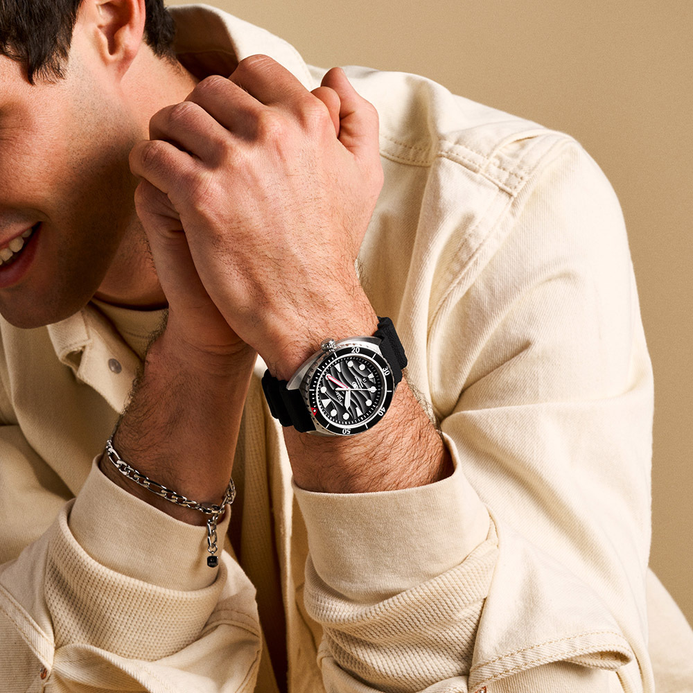 Breaker 經典黑潮潛水手錶 黑色矽膠錶帶 42MM FS6062