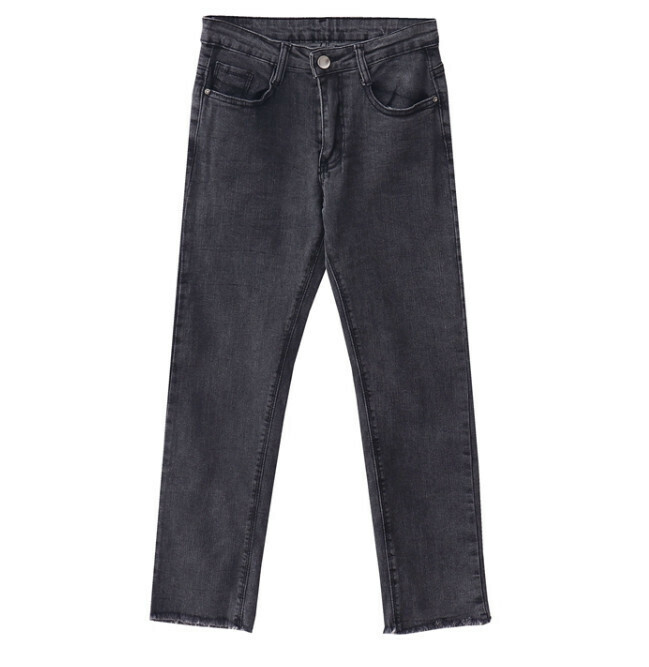 Hot selling stretch jeans [black gray] [size 25-31] (please contact customer service to confirm the delivery size after placing the order)