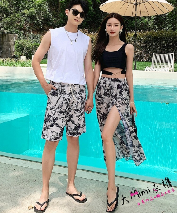 💎質感圖騰性感泳衣3件組