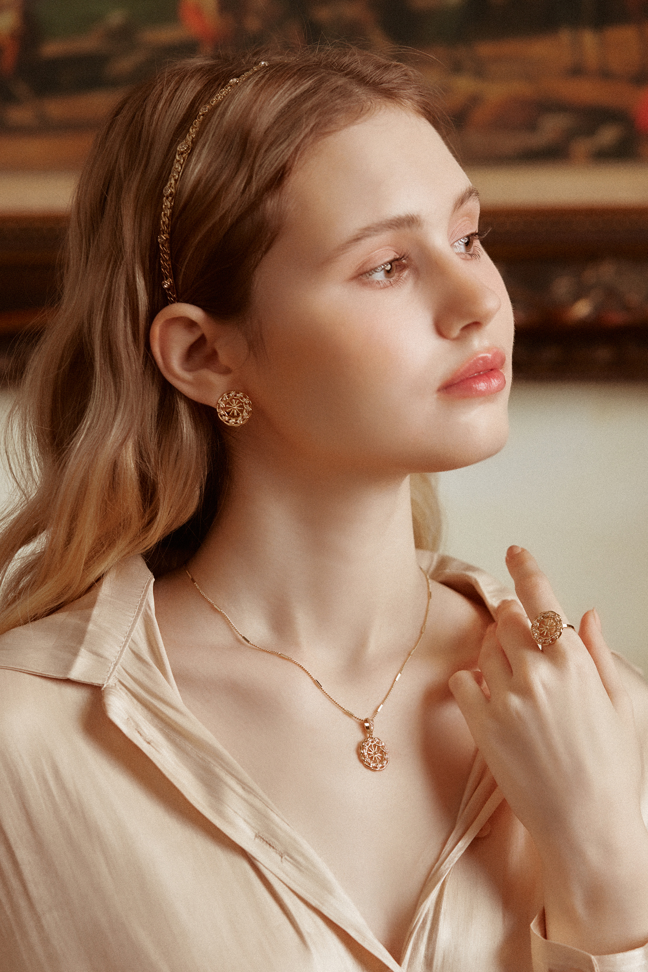 18KGP 尼羅河日光項鍊