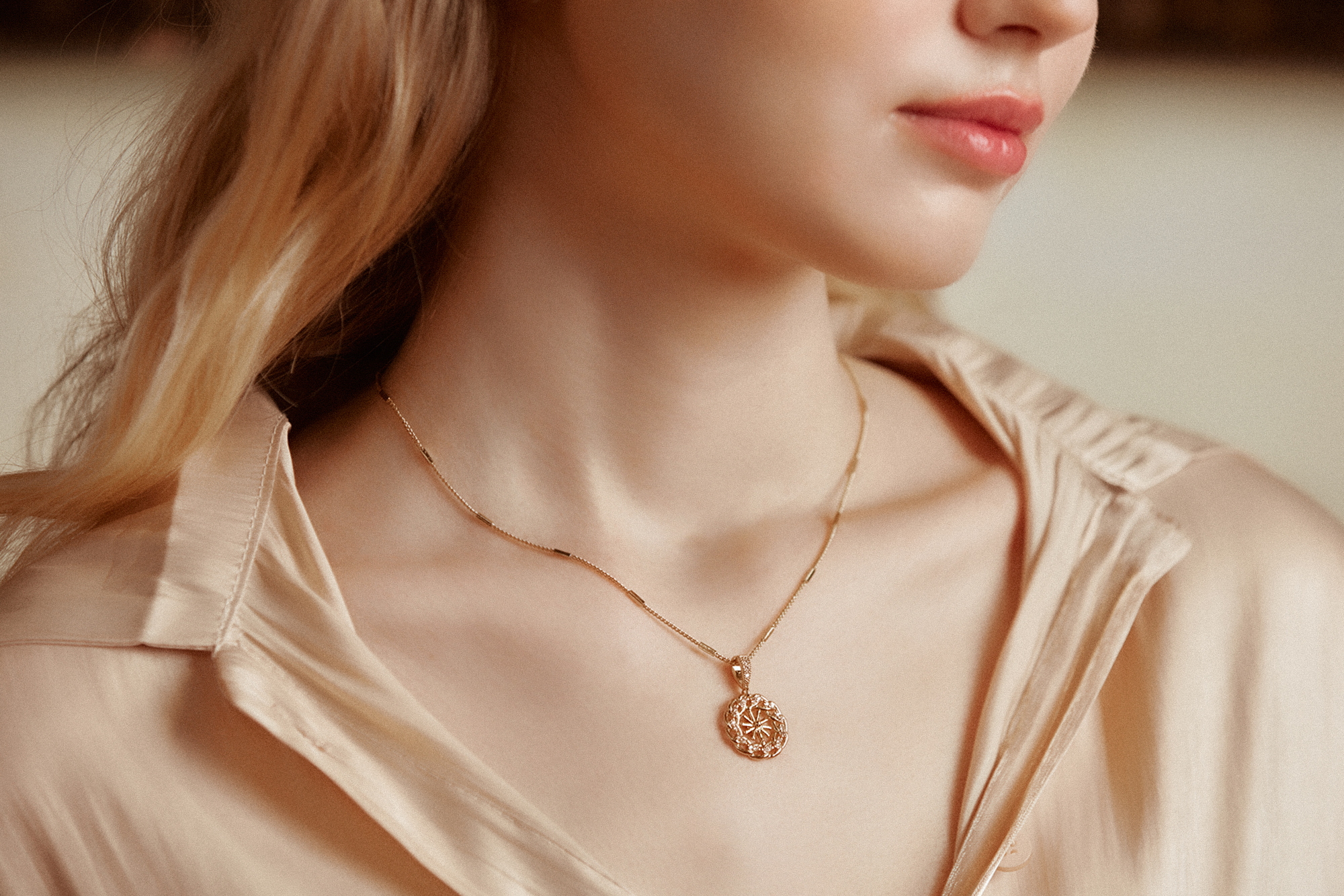 黃銅飾品,黃銅,18kgp,氣質,仙女,項鍊,鋯石,