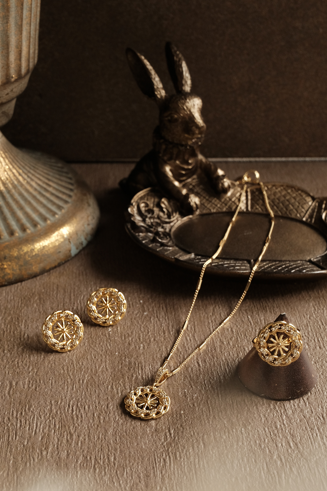 黃銅飾品,黃銅,18kgp,氣質,仙女,項鍊,鋯石,