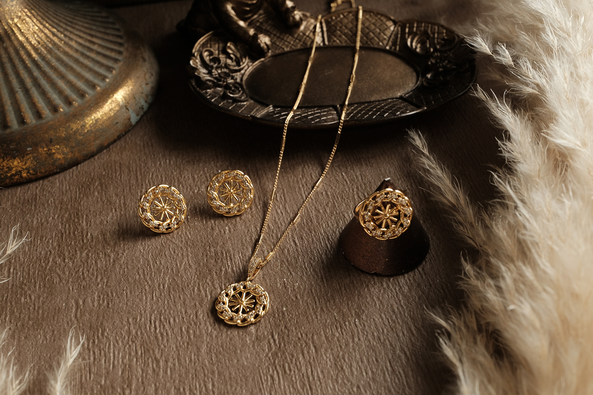 黃銅飾品,黃銅,18kgp,氣質,仙女,耳環,鋯石,