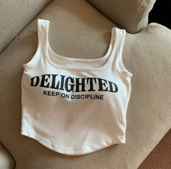 Summer small vest with chest pad camisole (white) [Size: S-L] [Contact customer service to confirm the shipping size after placing an order]