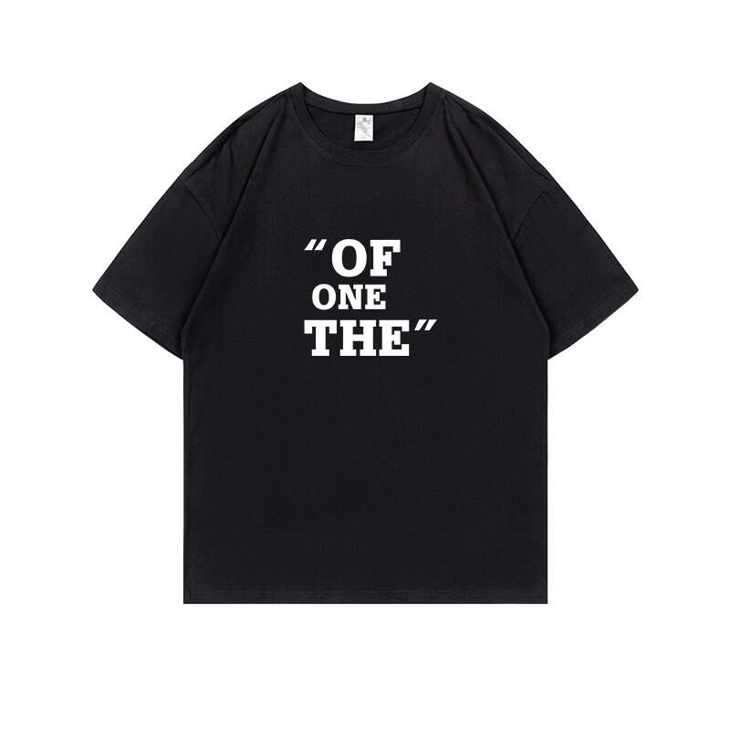 Loose short-sleeved T-shirt (S-4XL black) [Please contact customer service to confirm the shipping size after placing an order] 