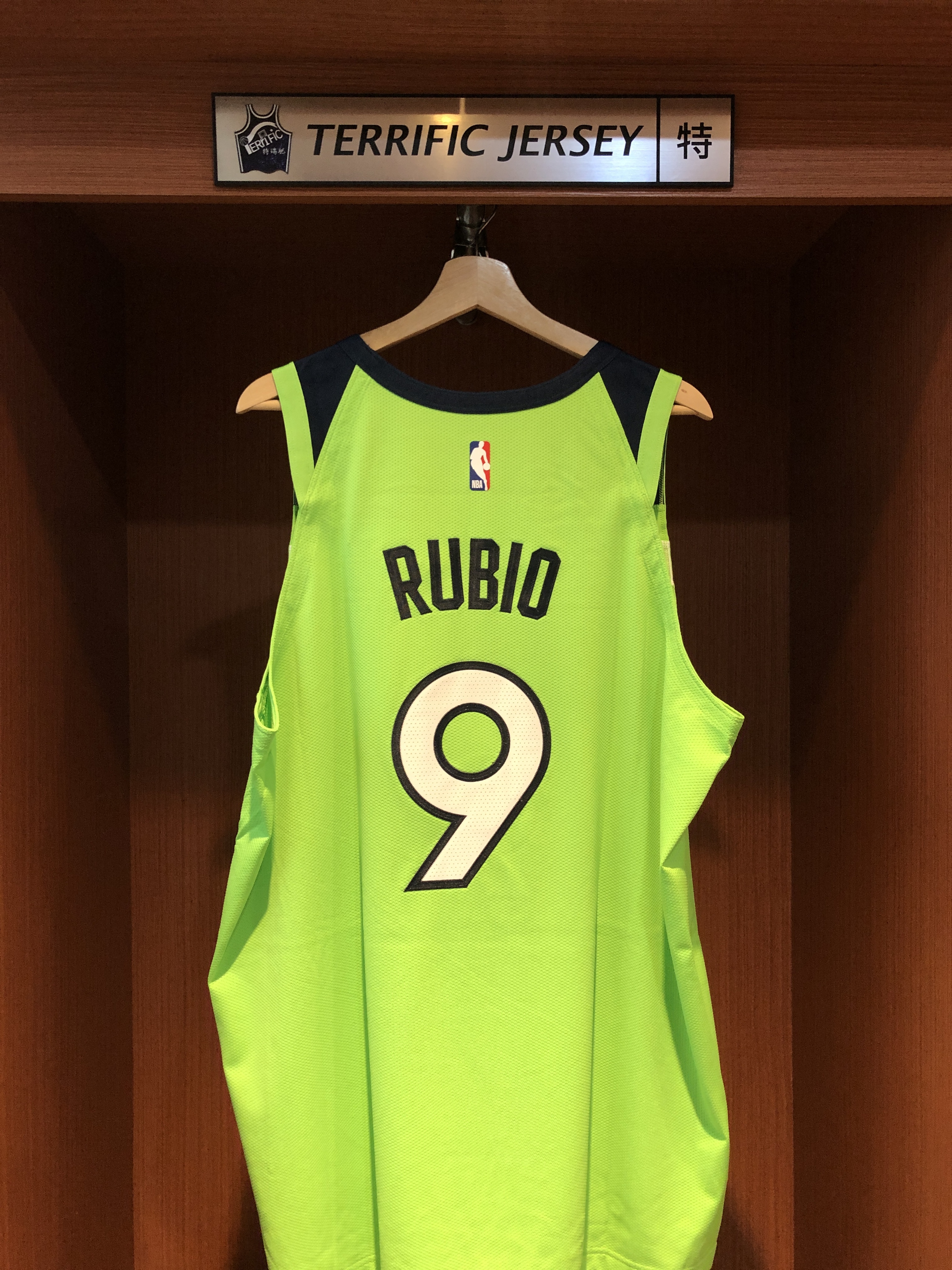 NBA球衣 Ricky Rubio 明尼蘇達灰狼綠 Statement Jordan Authentic 球員版 電繡 全新