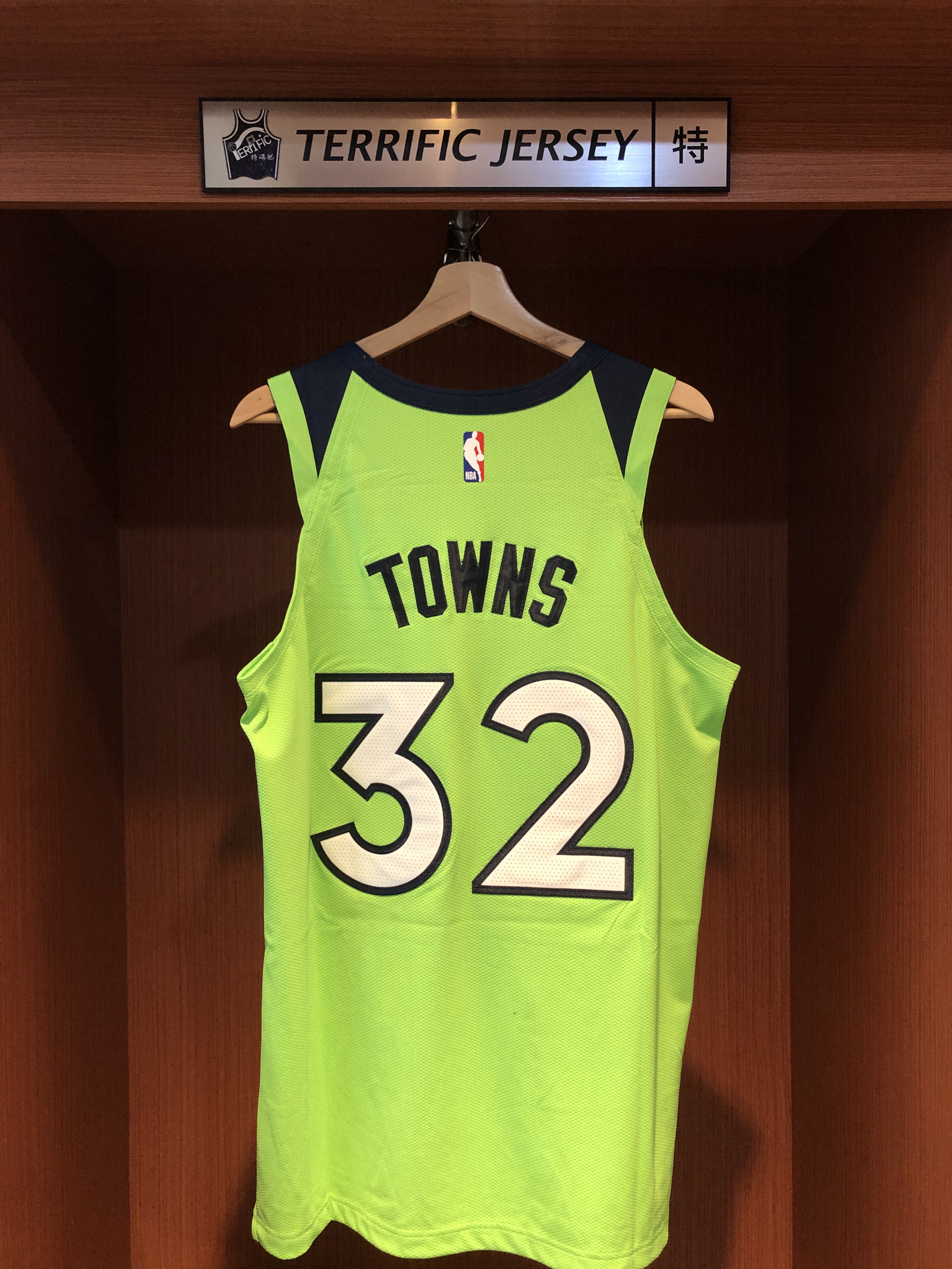NBA球衣 Karl Anthony Towns 明尼蘇達灰狼綠 Statement Nike Authentic 球員版 電繡 含贊助商標 全新