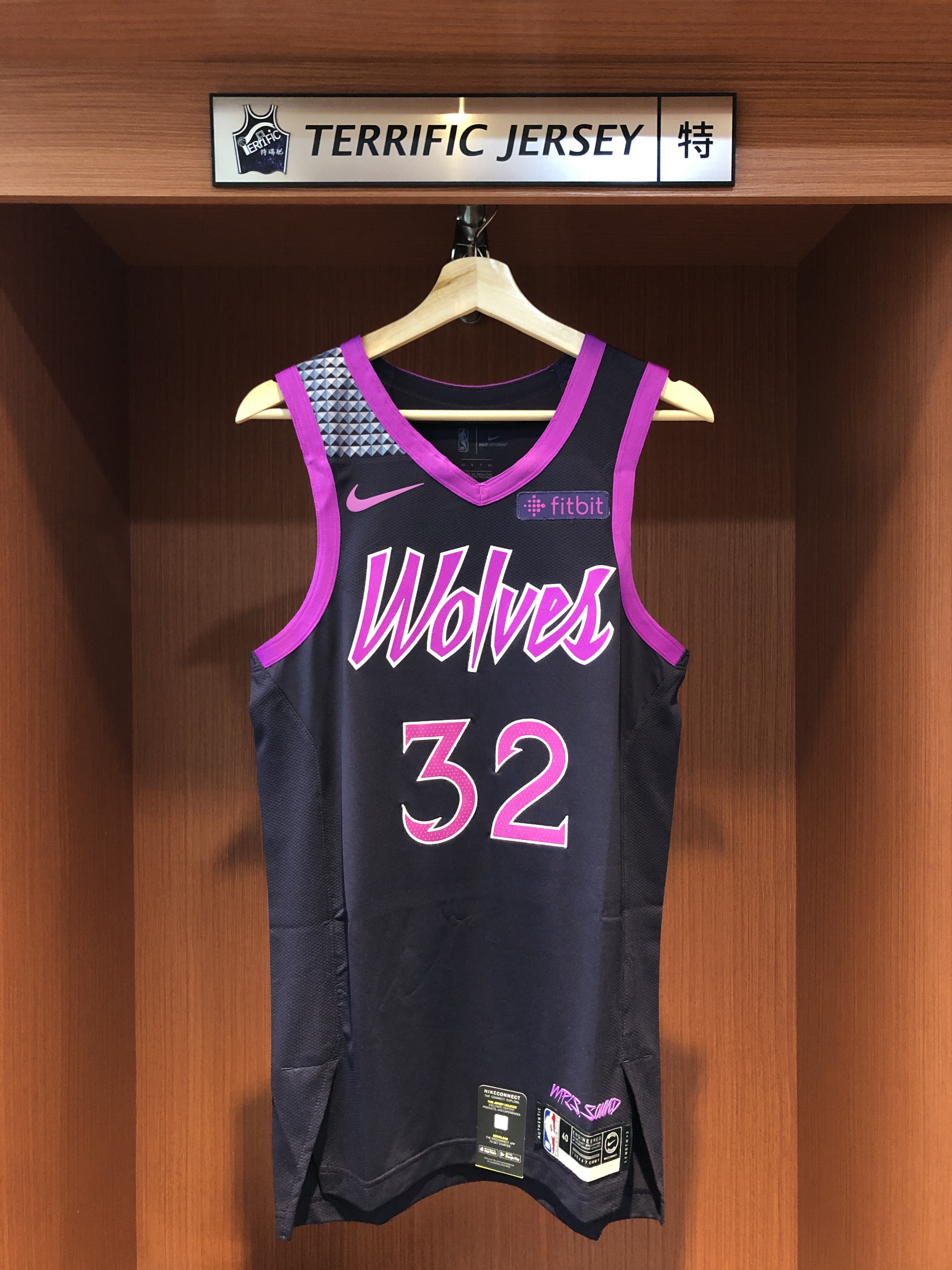 NBA球衣 Karl Anthony Towns 明尼蘇達灰狼城市 City Nike Authentic 球員版 電繡 含贊助商標 全新