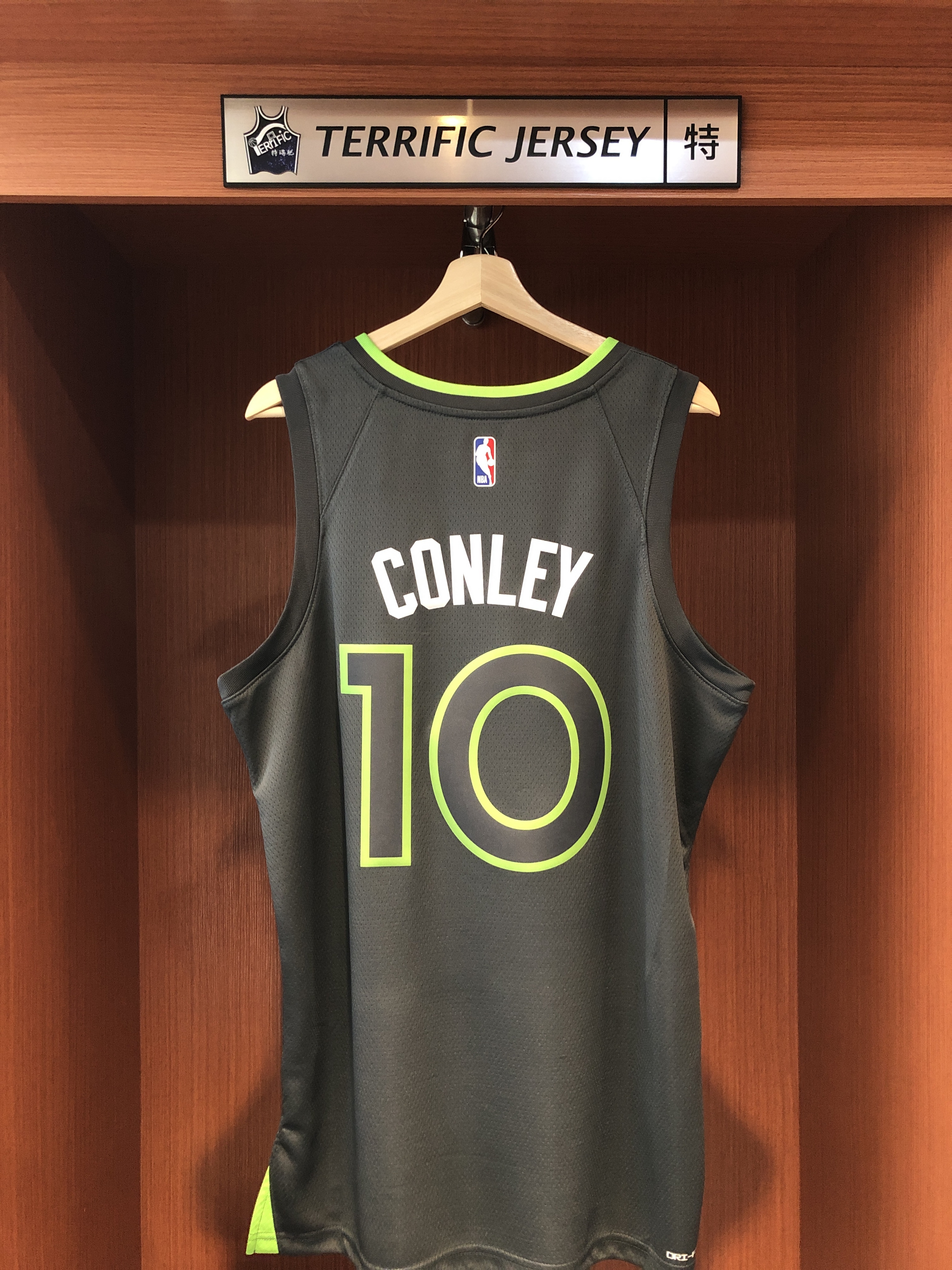 NBA球衣 Mike Conley 明尼蘇達灰狼綠 Statement Jordan Swingman 球迷版 熱轉印 全新