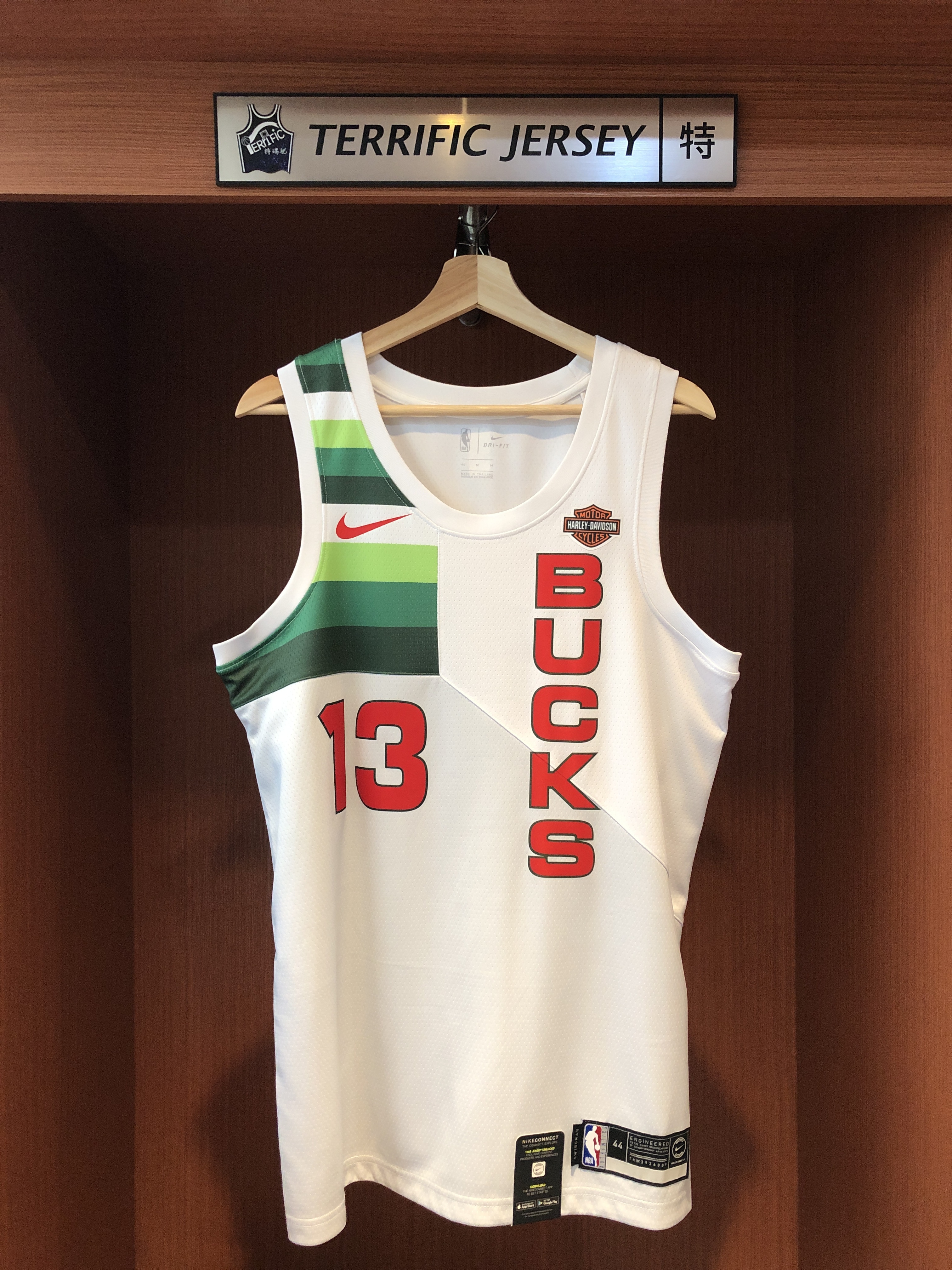 NBA球衣 Malcolm Brogdon 密爾瓦基公鹿獎勵 Earned Nike Swingman 球迷版 熱轉印 含贊助商標 全新