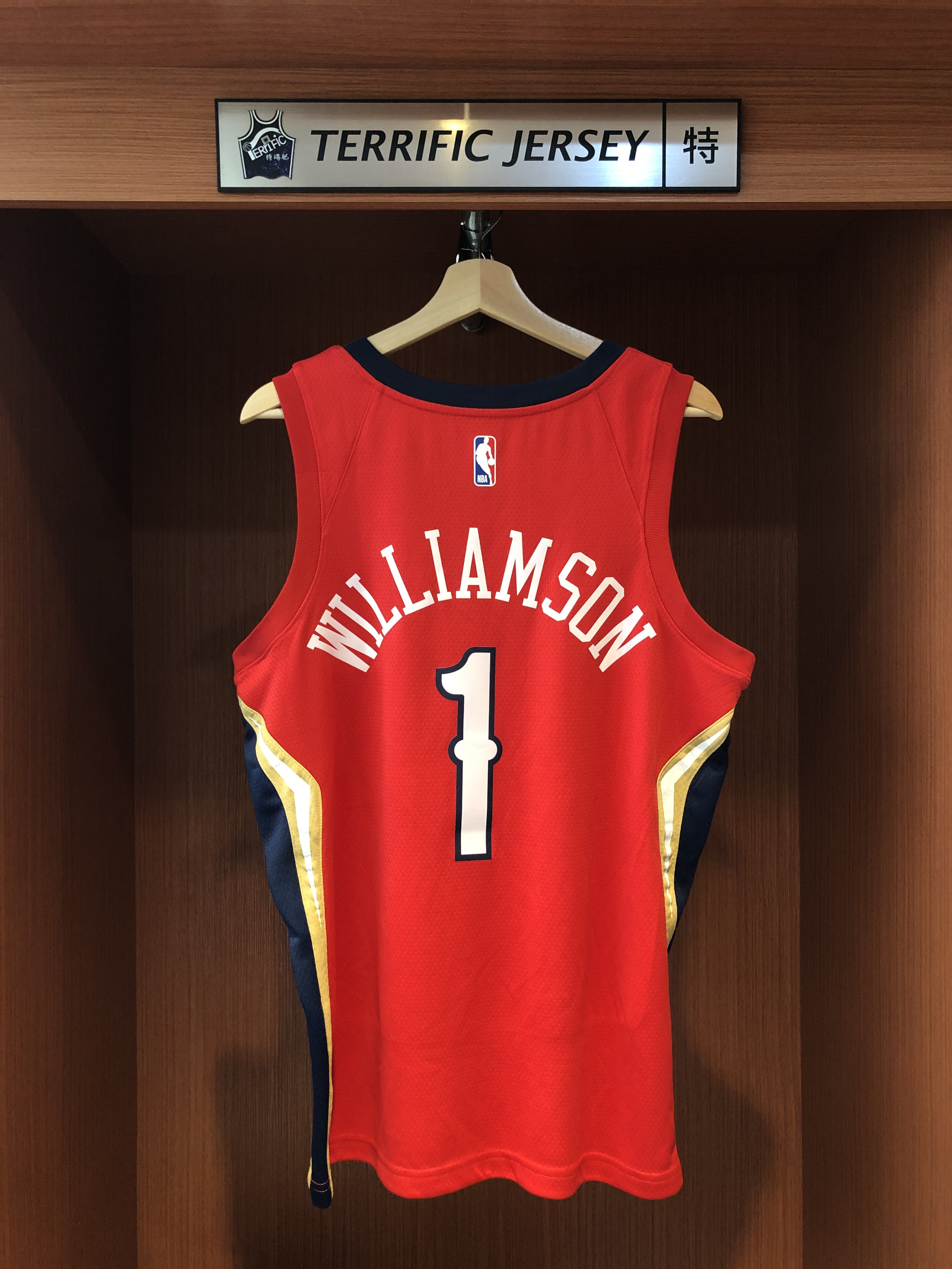 NBA球衣 Zion Williamson 紐澳良鵜鶘紅 Statement Nike Swingman 球迷版 熱轉印 含贊助商標 全新