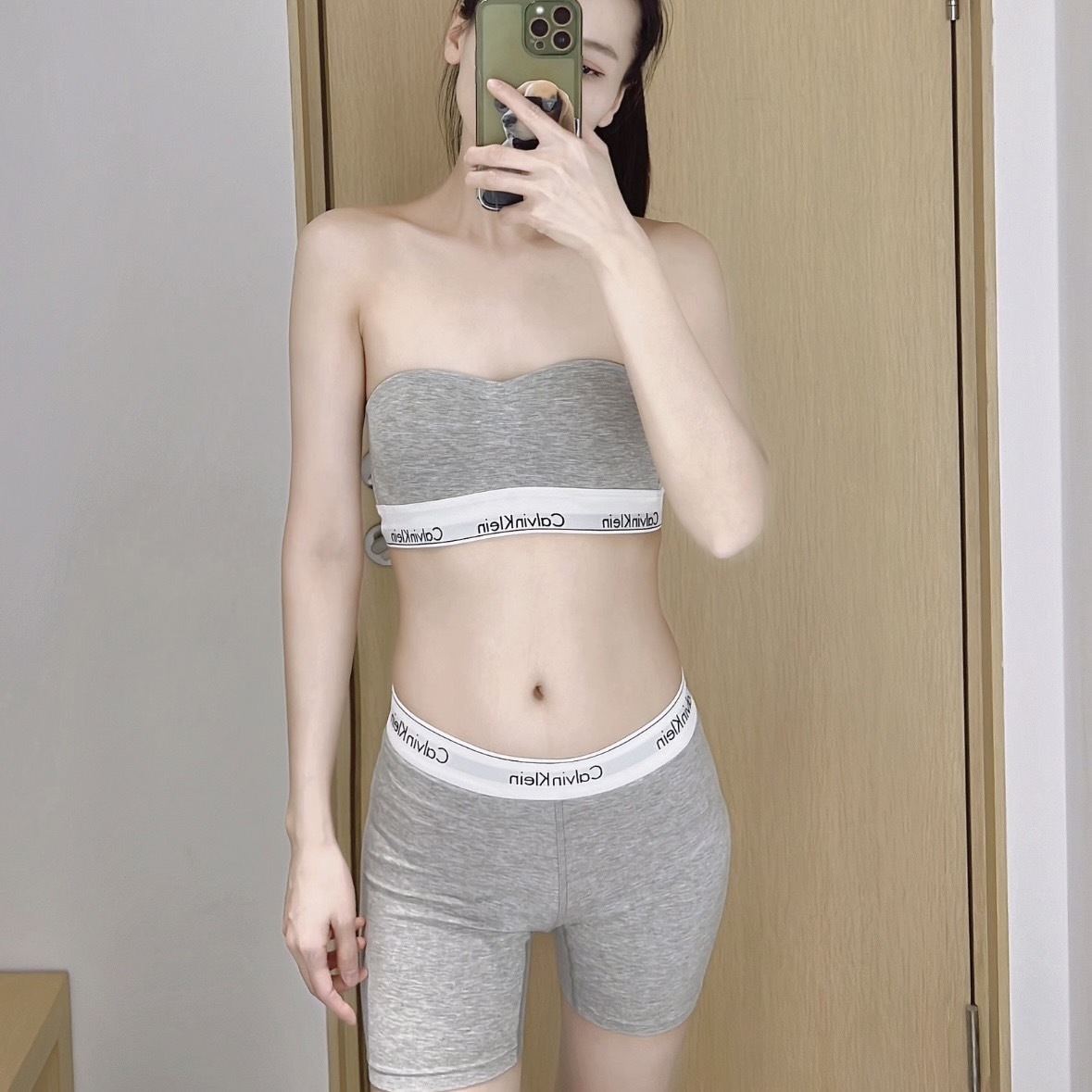 Calvin Klein CK 彈性 內褲 Jennie同款 單車褲 短褲 黑 灰