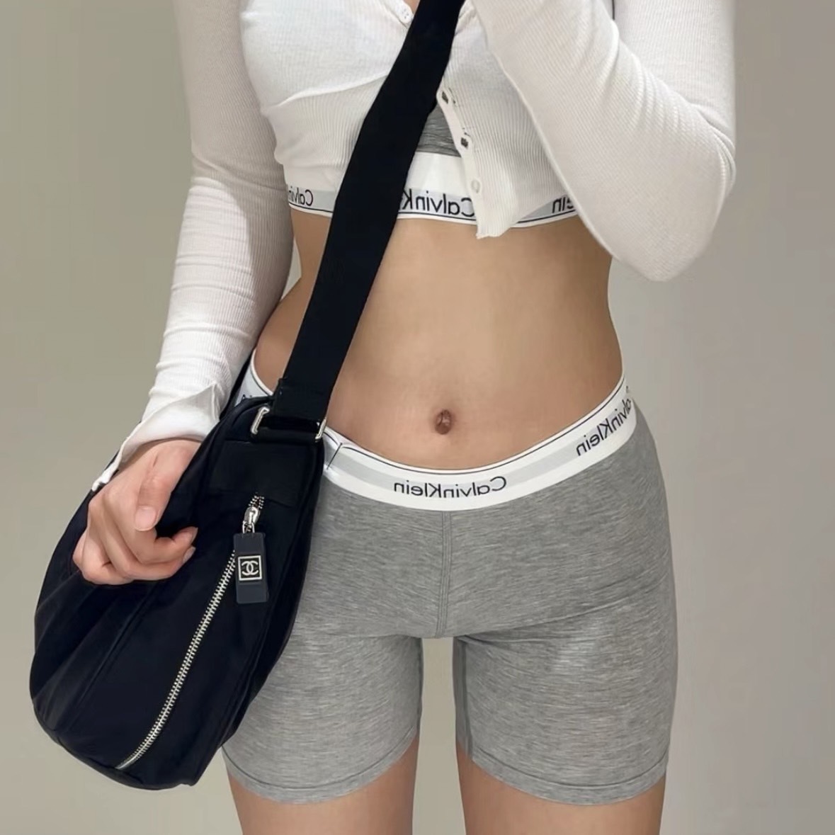 Calvin Klein CK 彈性 內褲 Jennie同款 單車褲 短褲 黑 灰