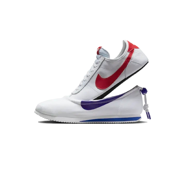 -(D7c)-NIKE x CLOT CORTEZ 阿甘 白藍紅 功夫